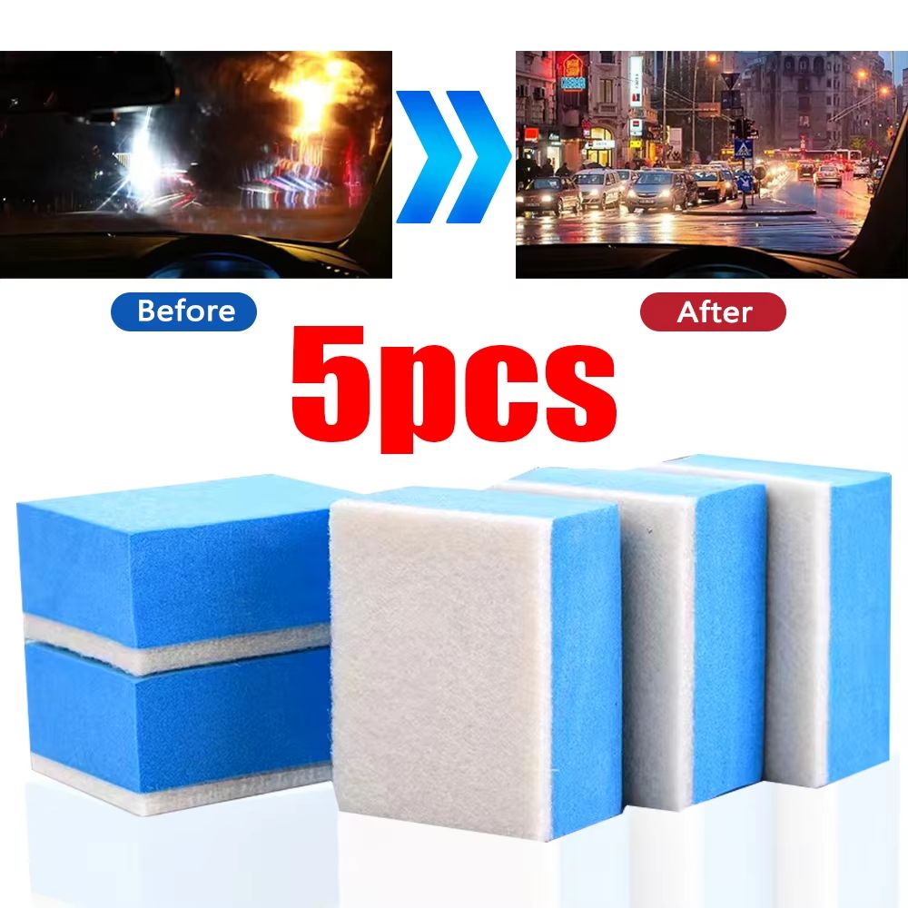 CrystalClear Glass Oil Film Cleaning Sponge  Windshield Polishing  WoolFelt Brush Tool For Car  Aut 0
