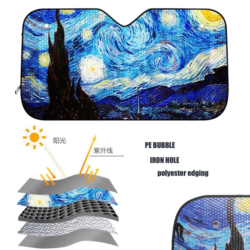 StarGaze Windshield Sunshade  Starry Night Car Window Cover For Solar Protection  Auto Sun Visor 3