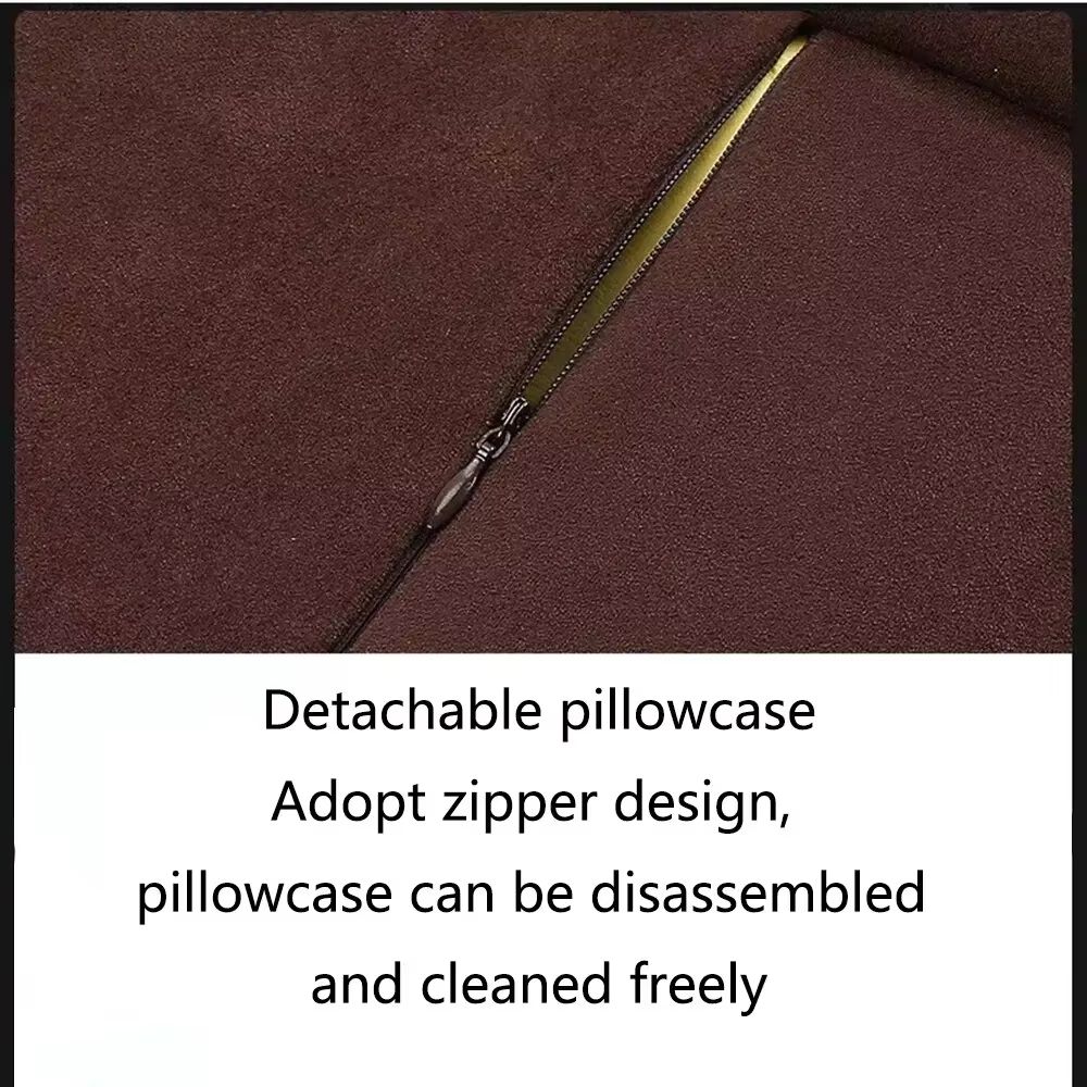 Suede MemoryFoam Car Headrest Pillow  Neck Support Cushion 2