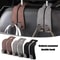 Premium DualHook Suede Alloy Car Headrest Hanger Universal RearSeat Organizer 0
