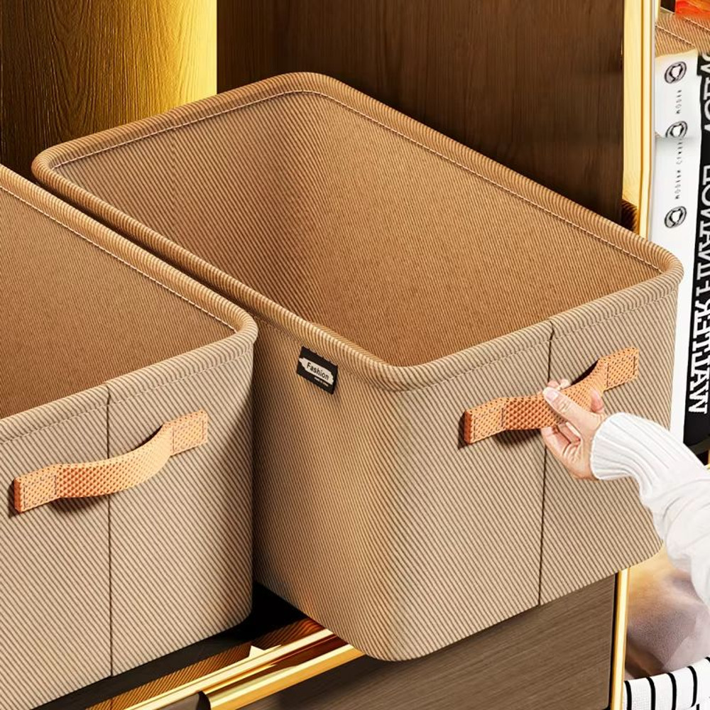 UltraThick Fabric Clothes Storage Box For Sweaters Jeans  Pants 0