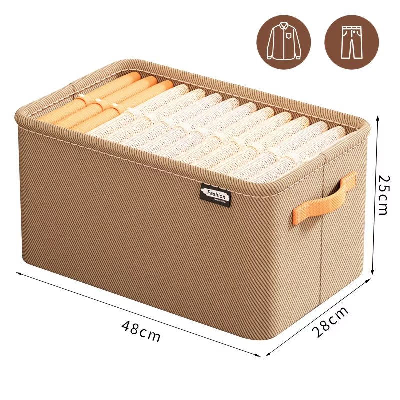 UltraThick Fabric Clothes Storage Box For Sweaters Jeans  Pants 9