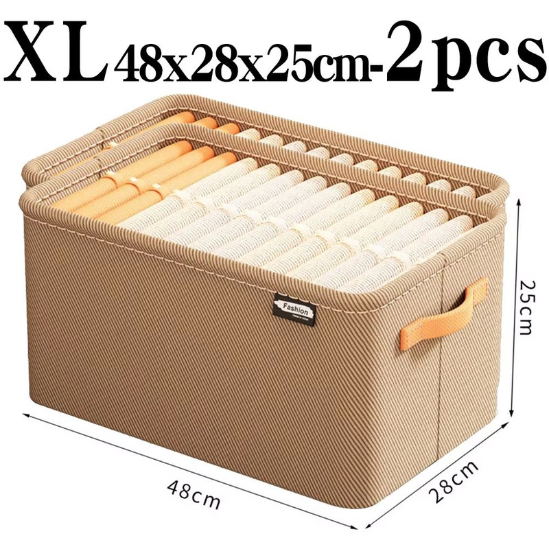 UltraThick Fabric Clothes Storage Box For Sweaters Jeans  Pants 12