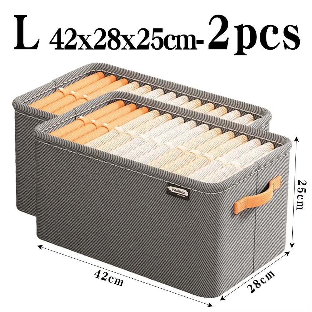 UltraThick Fabric Clothes Storage Box For Sweaters Jeans  Pants 16