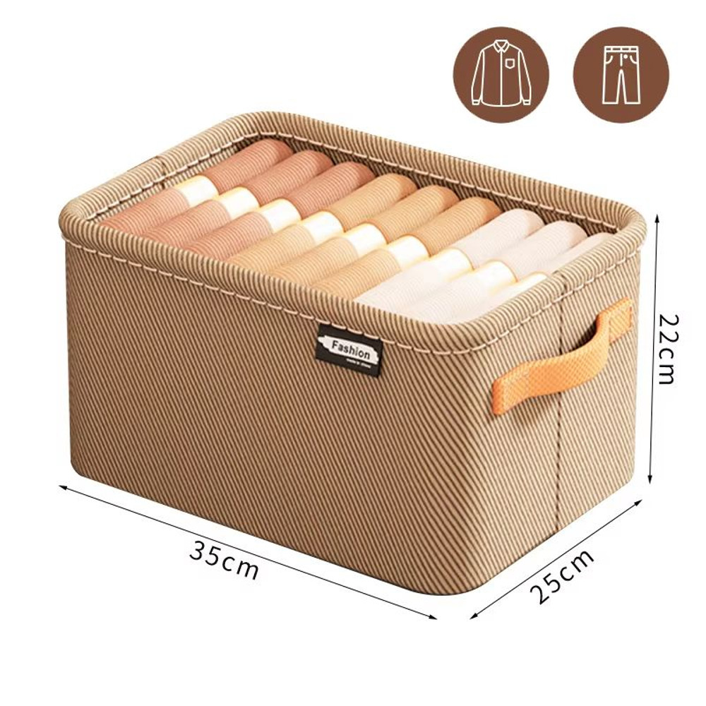 UltraThick Fabric Clothes Storage Box For Sweaters Jeans  Pants 6