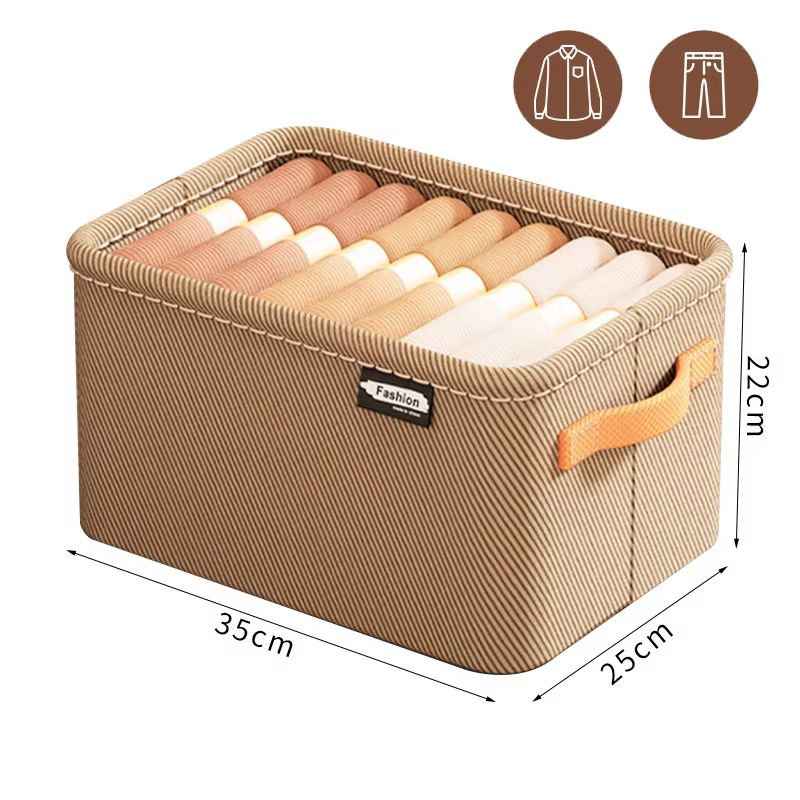 UltraThick Fabric Clothes Storage Box For Sweaters Jeans  Pants 6