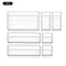 ClearView Modular Plastic Drawer Organizer Set 2 714 Pcs Dividers Bins For Desk Dresser Office 7