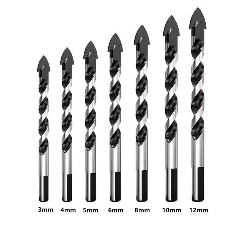 312mm Multifunctional Triangle Diamond Drill Bit Set  Precision Drilling For Ceramic Tile Concrete  6