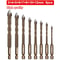 Cross Hexagon Tile Glass Drill Bit MultiSurface Triangle Alloy Core For Wood Metal Ceramic Plasti 8