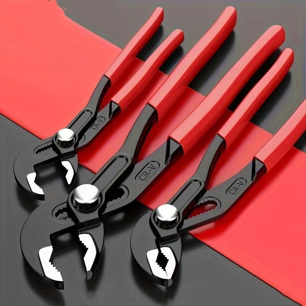 Adjustable Water Pump Pliers Set  7 10 12 QuickRelease Plumbing Wrench For Home  Professional Use 0
