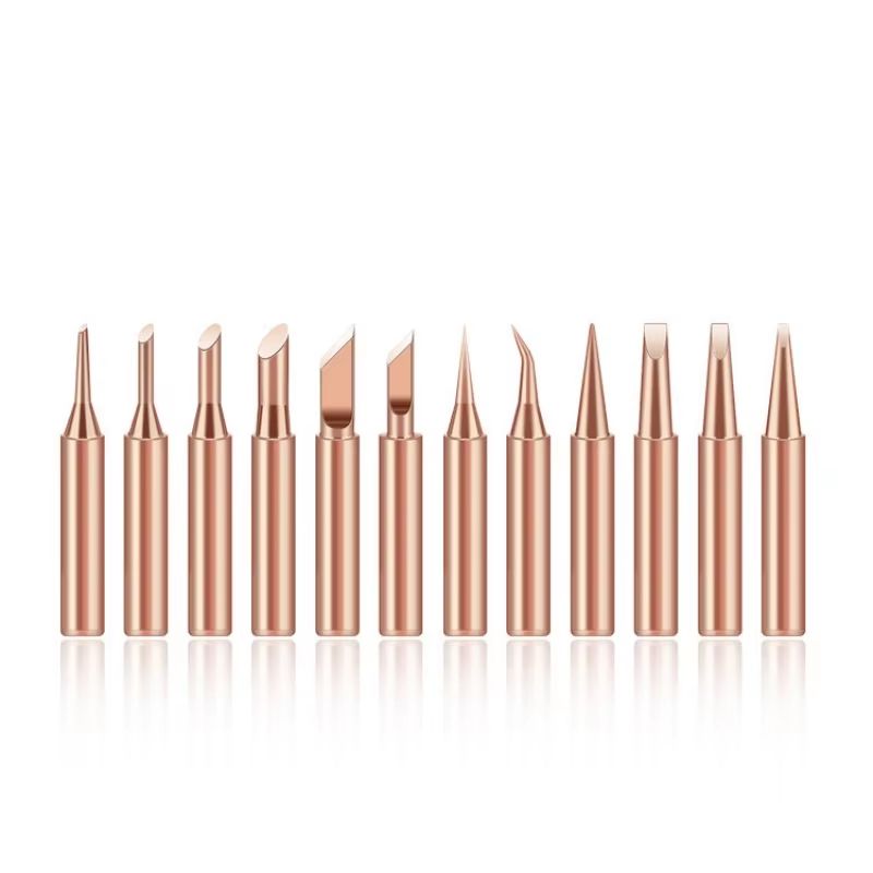 10Piece 900MT Series Pure Copper Soldering Iron Tip Set LeadFree HighPerformance Replacement Tips 0