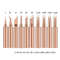 10Piece 900MT Series Pure Copper Soldering Iron Tip Set LeadFree HighPerformance Replacement Tips 4