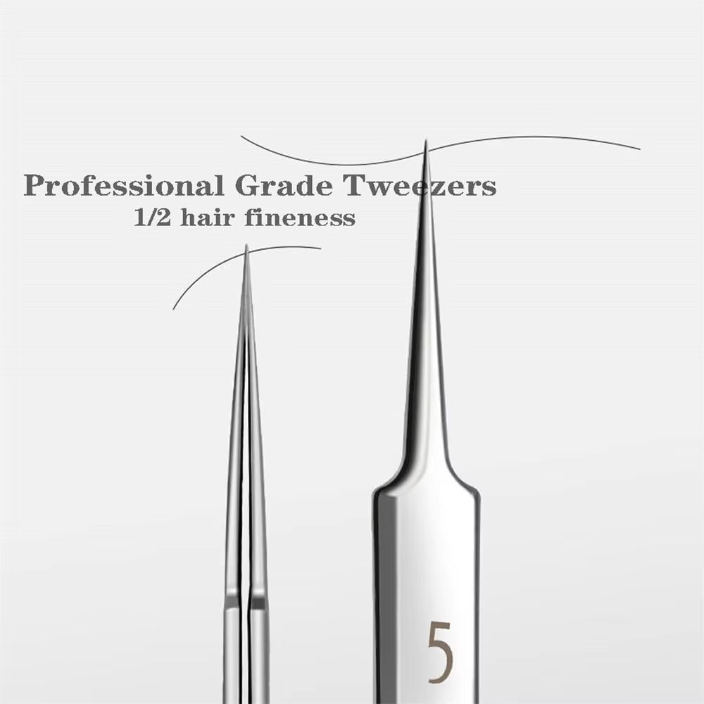 German UltraFine No 5 Blackhead  Pimple Tweezers  Precision Acne Needle Tool For Facial Care 1
