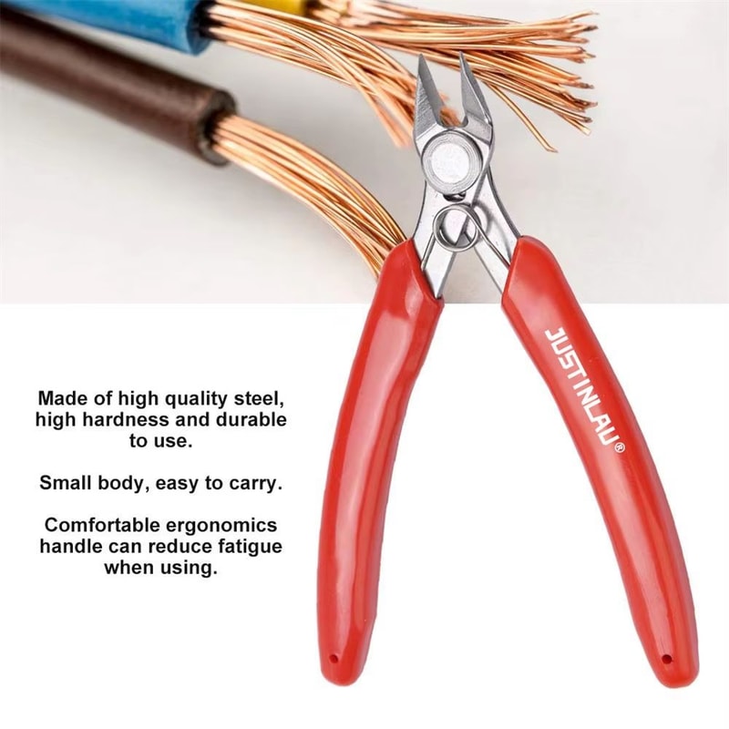 PLATO 170 Mini Diagonal Cutting Pliers Stainless Steel Side Snips For Electronics 3D Printing 2