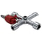 JUSTINLAU 4Way Universal Internal Triangle Key Wrench Multifunctional Hand Tool For Plumbing Elect 4