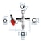 JUSTINLAU 4Way Universal Internal Triangle Key Wrench Multifunctional Hand Tool For Plumbing Elect 5