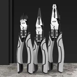 multifunctional precision diagonal pliers – universal wire cutters & needle nose tool for electricians and diy repairs