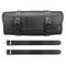 Faux Leather Motorcycle Front Fork Tool Bag Waterproof Handlebar Roll Bag For Harley Sportster Kaw 3