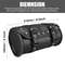 Faux Leather Motorcycle Front Fork Tool Bag  Waterproof Handlebar Roll Bag For Harley Sportster Kaw 8