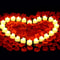 Romantic LED Heart Candle Rose Petal Set 2448 Pack Flameless Tea Lights For Weddings Anniversarie 0