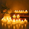 Romantic LED Heart Candle Rose Petal Set 2448 Pack Flameless Tea Lights For Weddings Anniversarie 5
