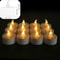 AmbienceGlow WarmWhite Flicker LED Tea Lights Set 24 Pack Safe Stylish Decorative Candles 9