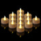 AmbienceGlow WarmWhite Flicker LED Tea Lights Set 24 Pack Safe Stylish Decorative Candles 2