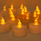 AmbienceGlow WarmWhite Flicker LED Tea Lights Set 24 Pack Safe Stylish Decorative Candles 4