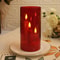 ClearAglow Trio 3Wick Acrylic Flicker Candle Set BatteryOperated LED Pillar For Weddings Home Dec 9
