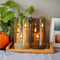 ClearAglow Trio 3Wick Acrylic Flicker Candle Set BatteryOperated LED Pillar For Weddings Home Dec 4
