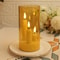ClearAglow Trio 3Wick Acrylic Flicker Candle Set BatteryOperated LED Pillar For Weddings Home Dec 8