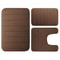 LuxuryVelvet Plush Memory Foam Bath Rug Set 3Piece NonSlip RapidDry Bath Mat Collection 9