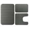 LuxuryVelvet Plush Memory Foam Bath Rug Set  3Piece NonSlip RapidDry Bath Mat Collection 7