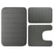 LuxuryVelvet Plush Memory Foam Bath Rug Set 3Piece NonSlip RapidDry Bath Mat Collection 7