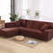 StretchGuard Premium Sofa Slipcover Set  Elastic SolidColour Protection For 1234 Seater  LShaped Se 8
