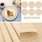 BraidedCircle Luxe Table Mat Set 6Piece Round Woven HeatResistant Placemats For Dining Decor 3