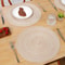BraidedCircle Luxe Table Mat Set 6Piece Round Woven HeatResistant Placemats For Dining Decor 4