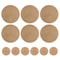 BraidedCircle Luxe Table Mat Set 6Piece Round Woven HeatResistant Placemats For Dining Decor 7