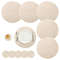 BraidedCircle Luxe Table Mat Set  6Piece Round Woven HeatResistant Placemats For Dining  Decor 10