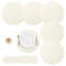BraidedCircle Luxe Table Mat Set  6Piece Round Woven HeatResistant Placemats For Dining  Decor 11