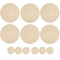 BraidedCircle Luxe Table Mat Set 6Piece Round Woven HeatResistant Placemats For Dining Decor 21