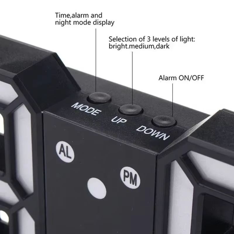 GlowEdge 3D LED Digital Wall Clock Modern Ambient NightMode Timepiece For Bedroom Living Room 3