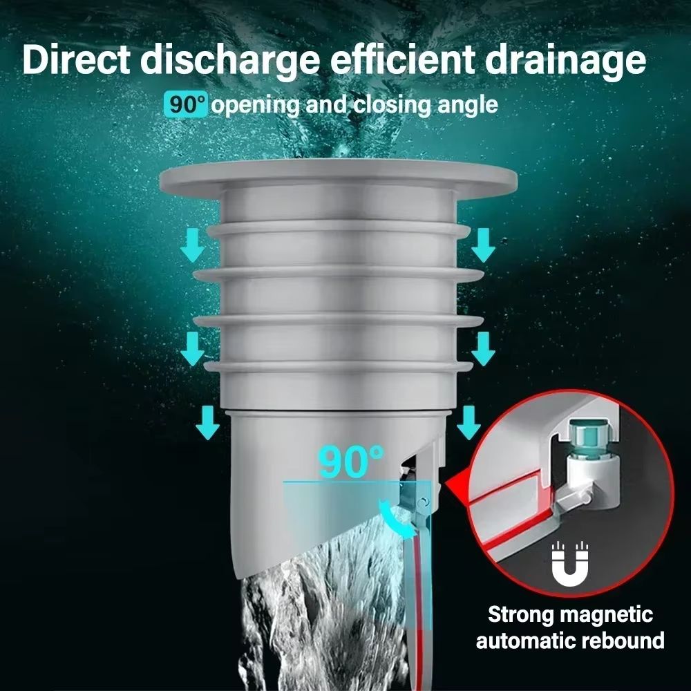 AquaGuard Premium Drain Trap Filter StainlessSteel Kitchen Bathroom Drainage Cover 2