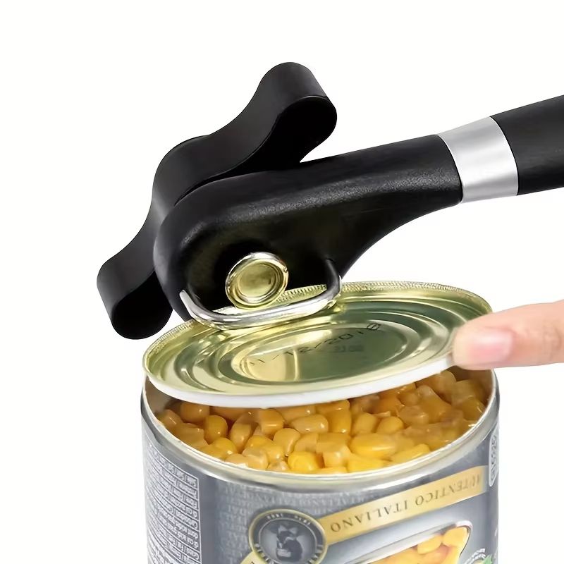 Stain Guard Stainless Steel Can Opener Easy Grip Manual Multi Use Kitchen Tool 3