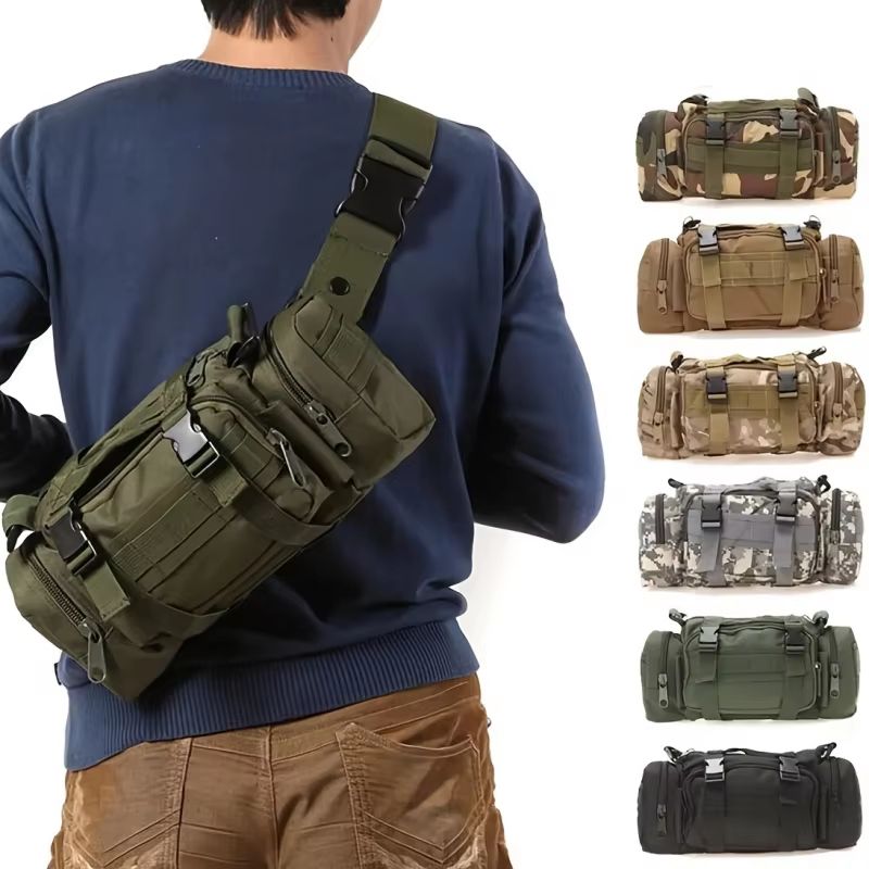 TrailMate Nylon Outdoor Crossbody Bag Climbing Hiking Camping Shoulder Sling 0