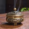 LotusAura Copper Incense Burner  Vintage Alloy Censer For Tea Room  Home Decor 7