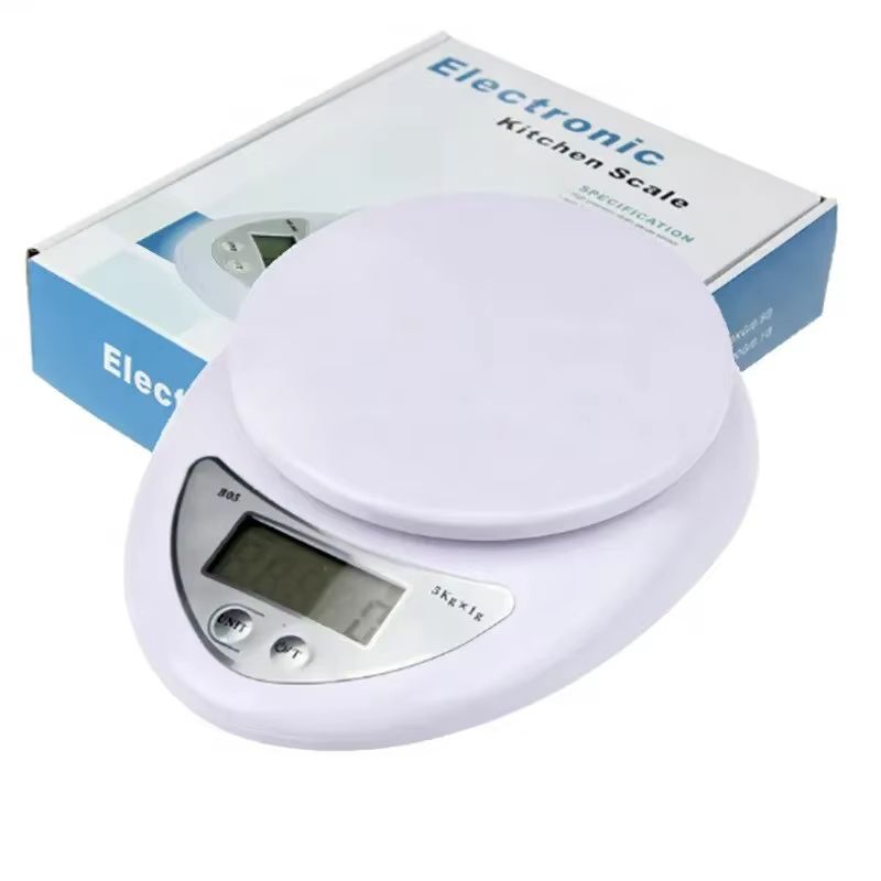 Precision Pro 5kg LED Digital Kitchen Scale Compact Food Weighing Balance 0