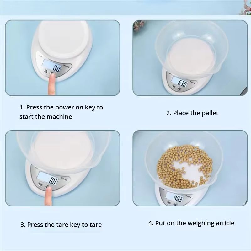 Precision Pro 5kg LED Digital Kitchen Scale Compact Food Weighing Balance 4