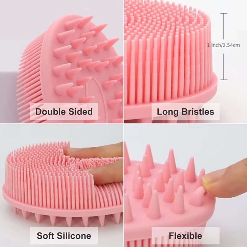 DualSpa Silicone 2in1 Shower Brush Body Scalp Exfoliator 0