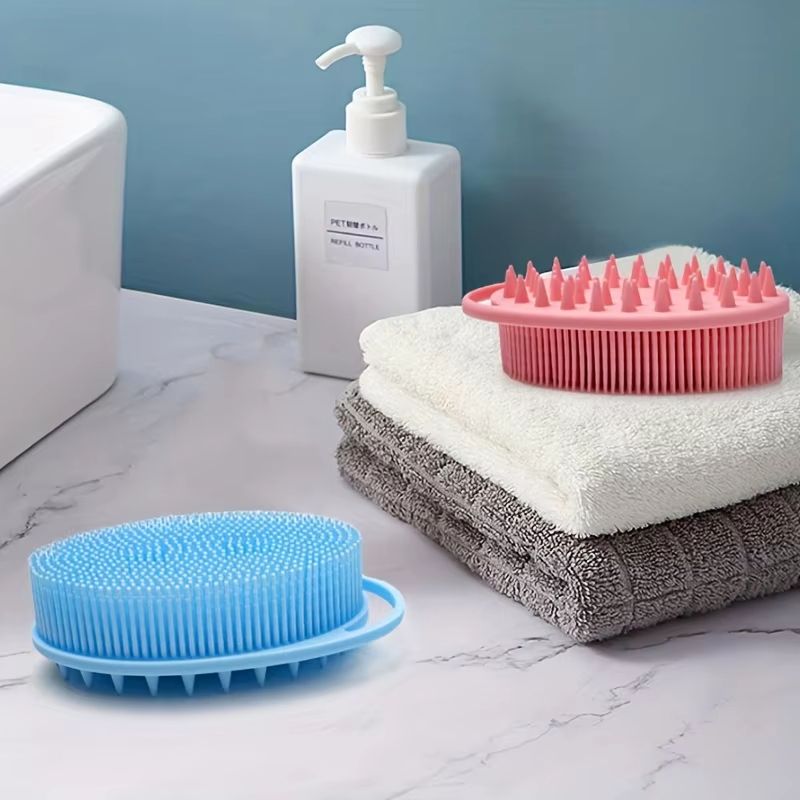 DualSpa Silicone 2in1 Shower Brush Body Scalp Exfoliator 4
